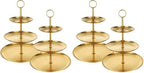 QTLCOHD 2 Pcs 3 Tier Stainless Steel Cupcake Stand (Pack of 2) by WelcomeToQTLCOHD