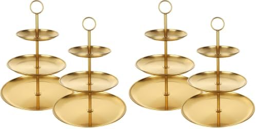 QTLCOHD 2 Pcs 3 Tier Stainless Steel Cupcake Stand (Pack of 2) by WelcomeToQTLCOHD
