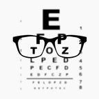 CafePress New Glasses Eye Test Chart Greeting Cards Greeting Card (20-pack), Note Card with Blank Inside, Birthday Card Matte - Image 3