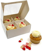 24-Ct White Treat Boxes, 6x6x2.4in, Window & Dividers - Image 2