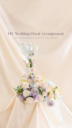 Ling's moment Artificial Pink Wedding Flowers Combo, Pastle, Deluxe - Image 4
