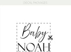 Baby Shower Decoration Backdrop Custom Baby Name Vinyl Decal – Personalized Sticker for Mirror or Acrylic Sign, Elegant Script and Serif Lettering, Gender Neutral Party Decor w30 - Image 5