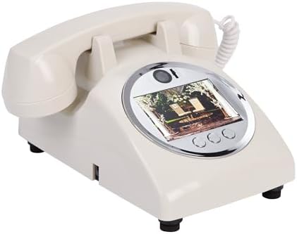 Video Audio Guest Book Wedding Phone, 1080P Video Guestbook Phone for Wedding, Bridal Shower, Birthday Party, Baby Shower, Anniversary Engagement (Rice White) - Image 2