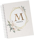 Personalized Baby Journal - Hardcover First Year Album Customized with Baby’s Name & Initial - Prompted Baby Memory Book (Magnolia Initial) by Unknown