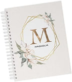 Personalized Baby Journal - Hardcover First Year Album Customized with Baby’s Name & Initial - Prompted Baby Memory Book (Magnolia Initial) by Unknown
