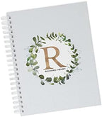Personalized Baby Journal - Hardcover First Year Album Customized with Baby’s Name & Initial - Prompted Baby Memory Book (Leafy Eucalyptus Initial) by Unknown