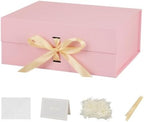 Large Gift Boxes with Lids 5 Pcs 13X11X5.3 In Pink Magnetic Gift Box Large by Unknown