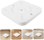 6 Piece White Plastic Balloon Stand Bases for Party Decorations - Image 7