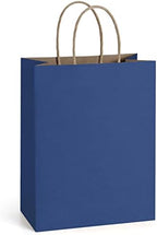 BagDream Gift Bags with Handles 8x4.25x10.5 Inch Navy Blue 100 Pack Bulk by BagDream