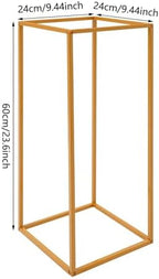 Wedding Flower Stand, 16 Pcs Gold Centerpiece Stands , Metal Aisle Decorations, Galvanized Iron Balloon Column Holders, Free Standing Flower Racks,Birthday Party, Baby Shower, DIY Wedding Decor - Image 4