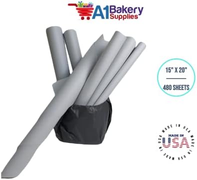 Gift Wrapping Tissue Paper 15X20 480 Pack by A1 Bakery Supplies (Morning Mist) - Image 4