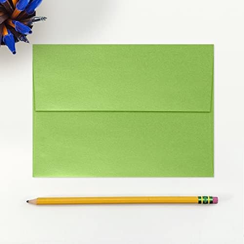 LUXPaper A7 Invitation Envelopes | Peel & Press | 5 1/4" x 7 1/4" | Fairway Metallic | 80lb. Text | 500 Qty - Image 4