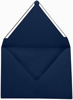 Darling Souvenir A6 Navy-Blue Invitation Envelopes (4 3/4 x 6 1/2) Euro V-Flap 80 LBS Self-Adhesive Perfect for Weddings, Birthday, Baby Shower,Greeting Cards -Packs & Colours Available - Image 5