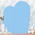 Wedding Arch Cover Set of 2 Baby Blue Arch Backdrop Cover 7.2ft, 6ft Spandex Fitted Backdrop Arch Covers Chiara Stand Cover Baby Shower Backdrop Coovers for Birthday Party Gender Reveal Decor by PATYDEST