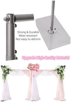 10x20ft Backdrop Stand Pipe Kit, Heavy Duty Adjustable Curtain Frame Professional Background Support Telescopic Wall Shelf Photo Stand Kits for Wedding Party Celebration Photography,Silver - Image 5