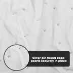 Artoid Mode 10-Pack Pearl White Gauze Table Runner 10FT Home Decor - Image 7