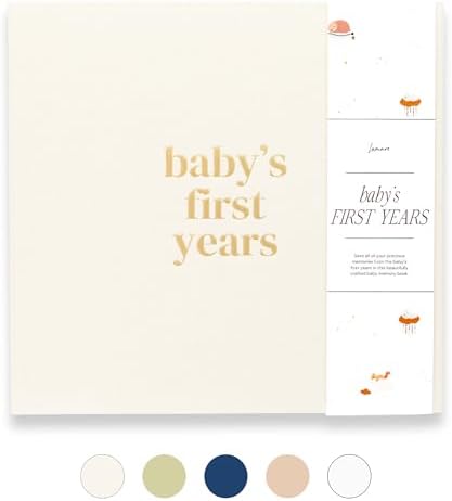 Lamare Baby First Year Book – Keepsake Baby Memory Book and Baby Scrapbook by Lamare