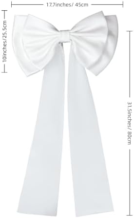 Detachable Coquette Satin Big Bow for Dress Cute Decor Bowknot - Image 4