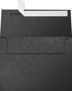 LUXPaper A6 Invitation Envelopes | Peel & Press | 4 3/4" x 6 1/2" | Anthracite Metallic | 80lb. Text | 250 Qty by LUXPaper