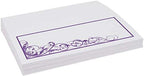 Scribble Vintage Swirl Place Cards, Purple, Set of 60, Pre-cut and Scored - Image 4