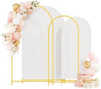2 Pack Arch Backdrop Stand (7.2FT/6FT), Metal Arch Frame Stand with Cover by Bbteroiu