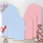 Arch Backdrop Cover Stretchy Backdrop (Blue+Pink, 6+6.6+7.2FT) by Home