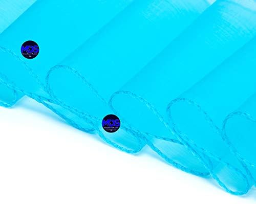 MDS Pack of 200 Organza Chair Sashes for Wedding & Event Décor – Turquoise - Image 5