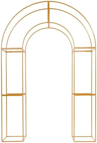U-Shaped Metal Arched Flower Rack for Wedding Decorations and Celebrations, 5 x 7.5 FT Wedding Arch Frame for Birthday, Party, Baby Shower - Image 3