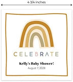 Personalized Modern Rainbow Beverage Napkins / 100 Custom Colorful Birthday Cocktail Napkins/Adorable Gender Neutral Baby Shower Design/Party Supplies/Made In The USA - Image 5