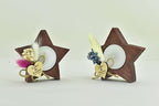 10 Pieces Wood Tealight Candle Holder, Wedding Favors, Star Shape Candle, Party Favors, Personalized Gift - Image 5