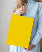 qiqee 100PCS Gift Bag with Handles Bulk Bright Yellow Paper Bags Multiple Uses (13''x5 x10 inch Large Size) - Image 6