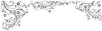 Grey Color Swirl Flower Floral Wall Decal. Edge to Edge Decal. (100in X 29in) #262A - Image 2