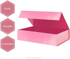 PACKHOME Extra Large Pink Gift Box 17.5x11.3x4.3in with Magnetic Lid - Image 6