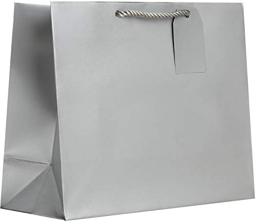 Jillson Roberts Hanukkah Gift Bags with Coordinating Tissue, Gift Wrapping Supplies, Silver/Gold/Royal/White, Large-6 Count - Image 2