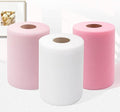 Tulle Fabric Rolls 6 Inch by 100 Yards (300 feet) 3 Pack Fabric Spool Tulle Ribbon for DIY Tutu Bow Baby Shower Birthday Party Wedding Decorations Christmas Craft Supplies by IONTACH