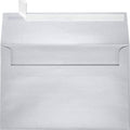LUXPaper A9 Invitation Envelopes | Peel & Press | 5 3/4" x 8 3/4" | Silver Metallic | 80lb. Text | 500 Qty by LUXPaper