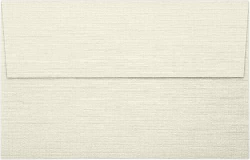 LUXPaper A10 Invitation Envelopes | Peel & Press | 6" x 9 1/2" | Natural Linen | 80lb. Text | 1,000 Qty - Image 2