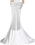 Detachable Coquette Satin Big Bow for Dress Cute Decor Bowknot by GRYUIRY