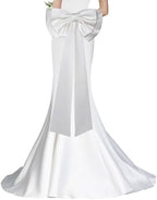 Detachable Coquette Satin Big Bow for Dress Cute Decor Bowknot by GRYUIRY