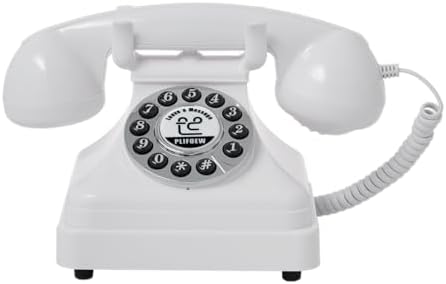 Audio Guest Book Wedding Phone,Audio Guestbook Phone Vintage Style Audio Message Voicemail for Graduation Retirement Party Birthdays Baby Shower Special Occasions (White) by Unknown