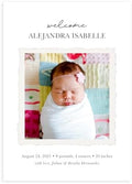 Let's Make Memories Personalized Baby Announcement Cards - Birth, Adoption - Boy, Girl - Premium Quality Custom Photo Cards for Mailing - 5x7 - Includes White Envelopes - Scrapbook - 25 ct by LetsMakeMemories