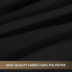 sancua Black Round Tablecloth 90 Inch Fit 30-72 Inch Tables, 8 Pack - Image 6
