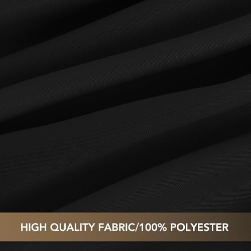 sancua Black Round Tablecloth 108 Inch Fit 42-96 Inch Tables, 6 Pack - Image 6