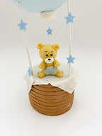 Hot air balloon with baby bear - Cake topper decoration for birthday, baby shower, centerpieces - Boy & Girl - Party decoration - Image 4