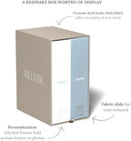 Savor I Baby Deluxe Box | Acid-Free Newborn Keepsake & Memory Organizer with 52 Labels, 9 Drawers, 8 File Folders | Gift for Pregnancy, Gift for Mom & Baby Shower, Blue, Adelaide Font - Image 2
