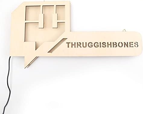 Personalize Username Twitch Led Sign Wall Art Decor - Glow in the dark Wall Art - Live Stream Room Decor - LED Decoration - Custom Sign Gift - Image 2