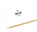 Andaz Press Personalized Wedding Guestbook with Gold Accents, Nautical Star Design White Guest Sign in Guest Registry 120 Pages 8.5 X 8.5 Memories Book for DIY, Scrapbook, Photo Album by AndazPress