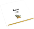 Andaz Press Personalized Baby Shower Guestbook with Gold Accents, Tropical Jungle Safari Custom, White Guest Sign in Registry 120 Pages 8.5 X 8.5 Memories Book for DIY, Scrapbook, Photo Album by AndazPress