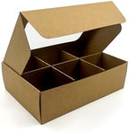 20-Ct Kraft Treat Boxes, 8.75x6x2.4in, Window & Dividers - Image 2
