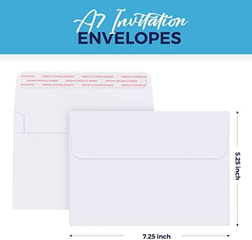 ACSTEP 2400PACK 5X7 Envelopes, White A7 Envelopes Self Seal for Weddings, Invitations, Photos, Postcards, Greeting Cards Mailing,Baby Shower, Graduation - Image 3